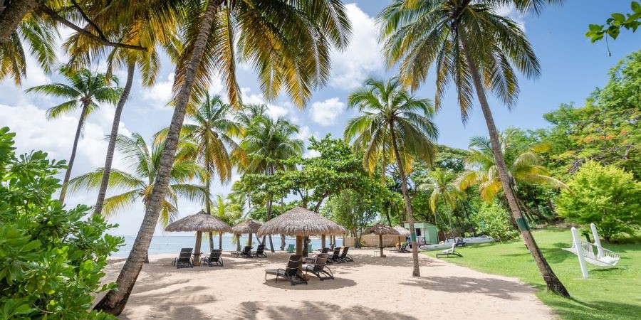 Beach at East Winds, St Lucia